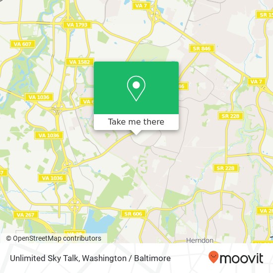 Mapa de Unlimited Sky Talk, 22330 S Sterling Blvd