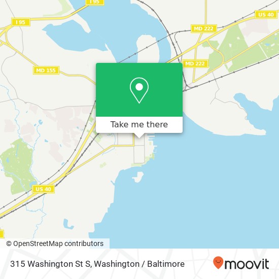 Mapa de 315 Washington St S, Havre de Grace, MD 21078