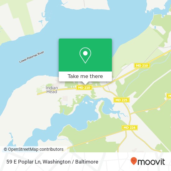 59 E Poplar Ln, Indian Head, MD 20640 map