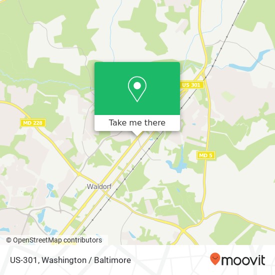 Mapa de US-301, Waldorf, MD 20601