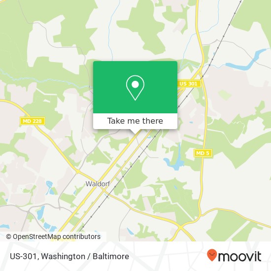 US-301, Waldorf, MD 20601 map