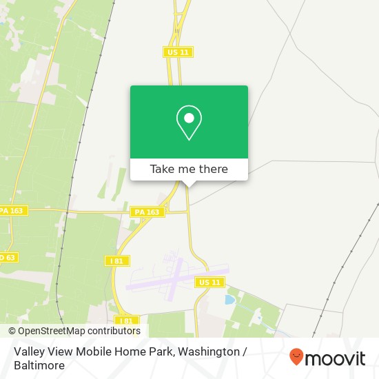 Mapa de Valley View Mobile Home Park