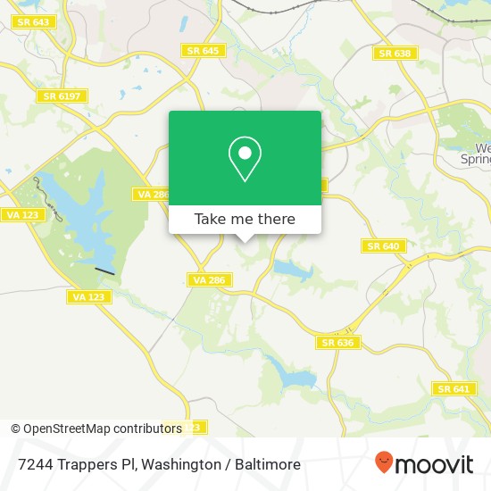 7244 Trappers Pl, Springfield, VA 22153 map