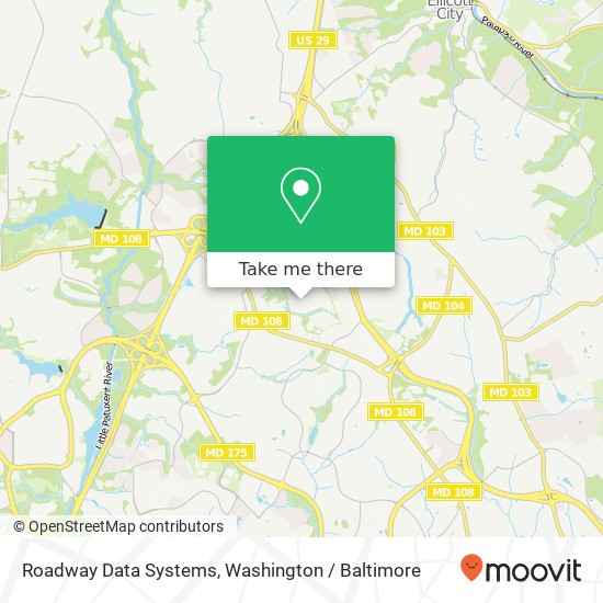 Roadway Data Systems, 9160 Red Branch Rd map