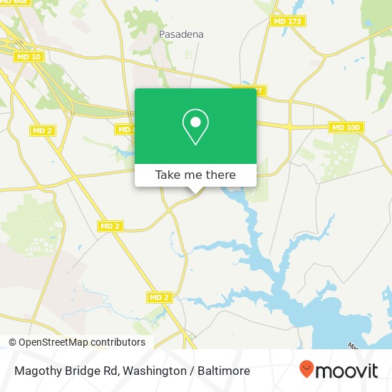 Mapa de Magothy Bridge Rd, Pasadena, MD 21122