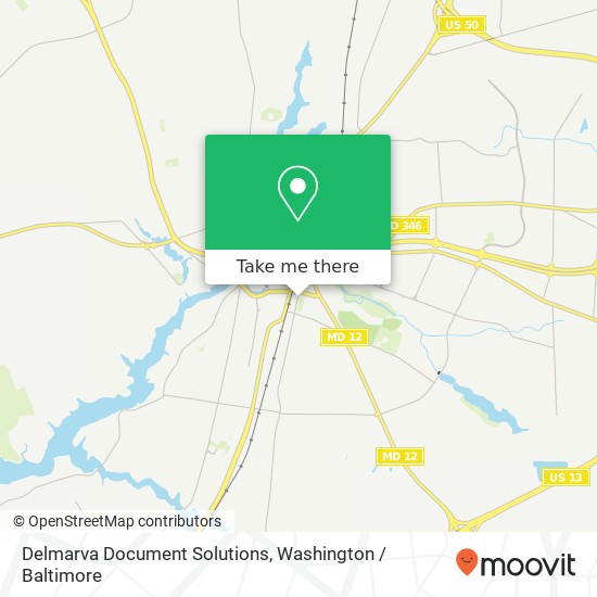 Delmarva Document Solutions map