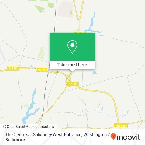 The Centre at Salisbury-West Entrance map