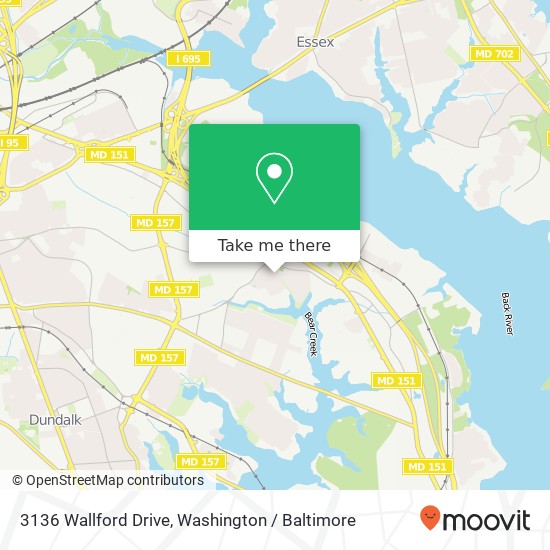 3136 Wallford Drive, 3136 Wallford Dr, Dundalk, MD 21222, USA map