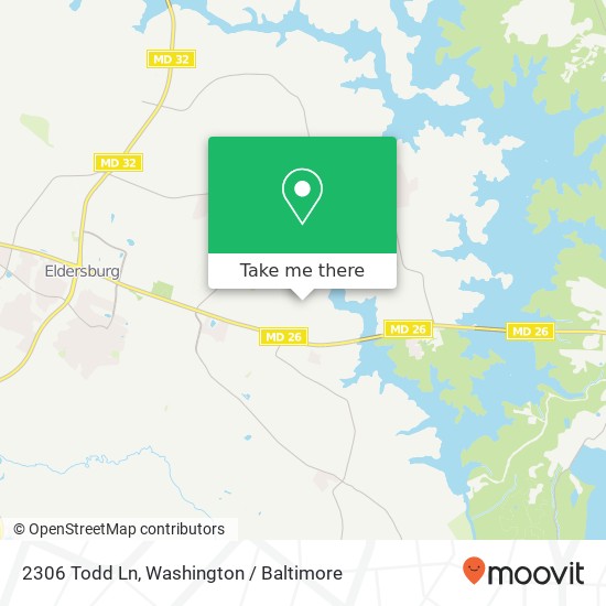 Mapa de 2306 Todd Ln, Sykesville, MD 21784