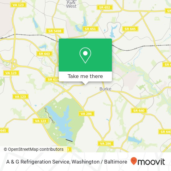 Mapa de A & G Refrigeration Service, 6305 Summerday Ct