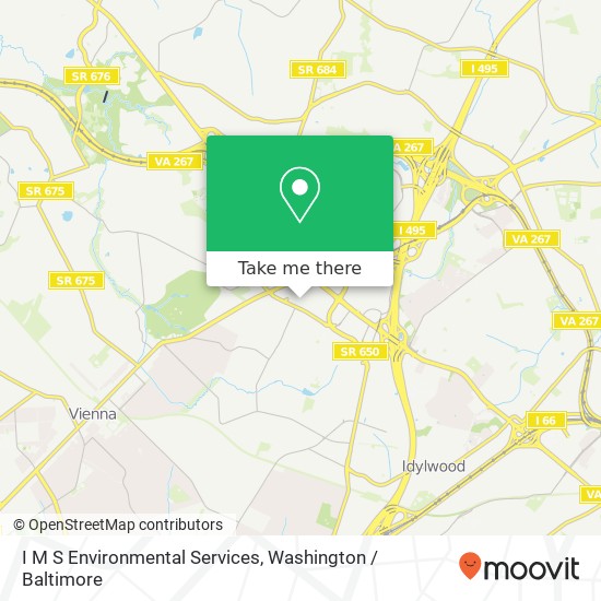 Mapa de I M S Environmental Services, 8245 Boone Blvd
