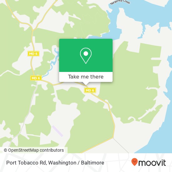 Mapa de Port Tobacco Rd, Nanjemoy, MD 20662