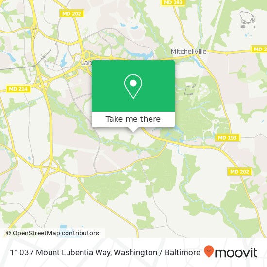 Mapa de 11037 Mount Lubentia Way, Upper Marlboro, MD 20774