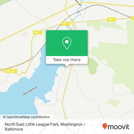 North East Little League Park, Hance Point Rd map