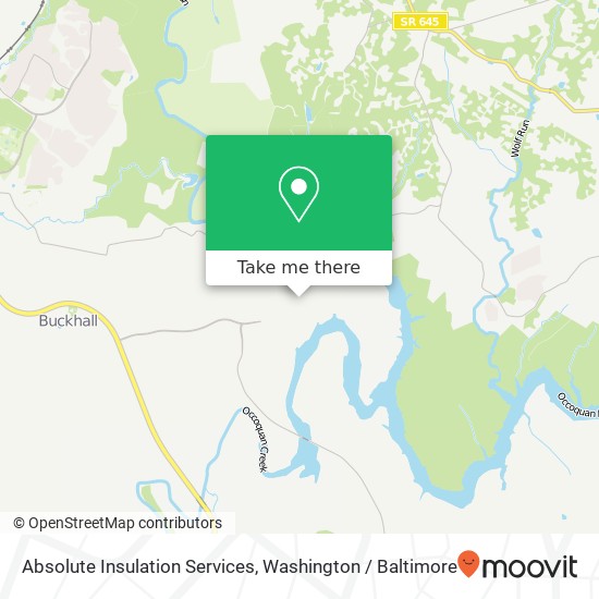 Mapa de Absolute Insulation Services, 6368 Yates Ford Rd