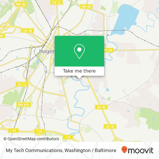 Mapa de My Tech Communications, 1021 Mount Aetna Rd