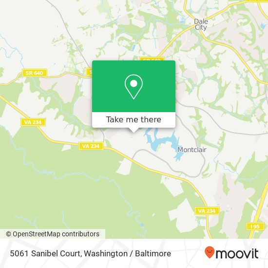 5061 Sanibel Court, 5061 Sanibel Ct, Montclair, VA 22025, USA map