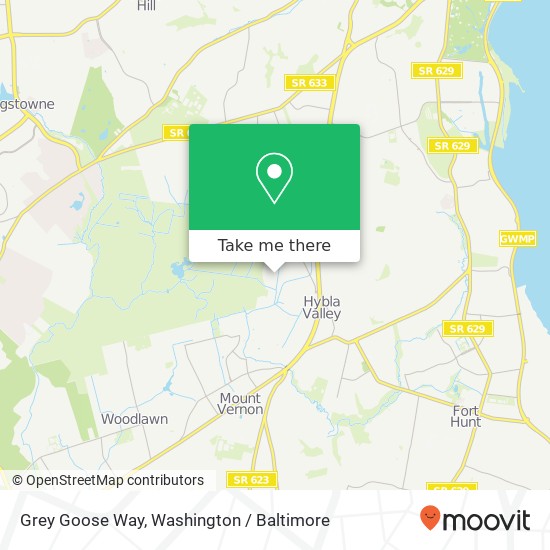 Mapa de Grey Goose Way, Alexandria, VA 22306