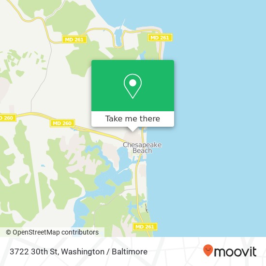 Mapa de 3722 30th St, Chesapeake Beach, MD 20732