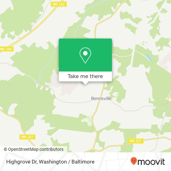 Highgrove Dr, White Plains, MD 20695 map