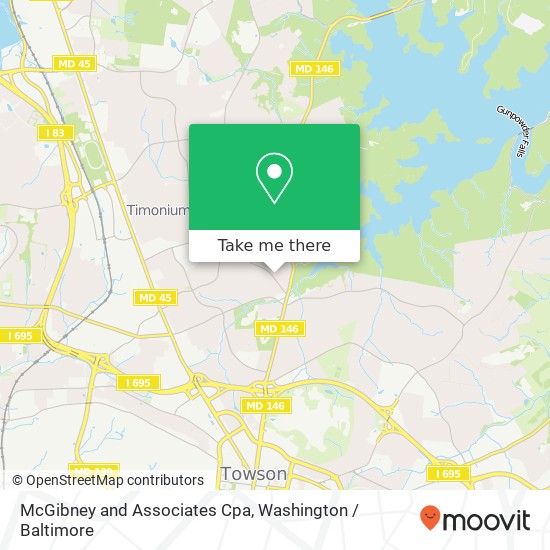 McGibney and Associates Cpa, 1605 Pot Spring Rd map