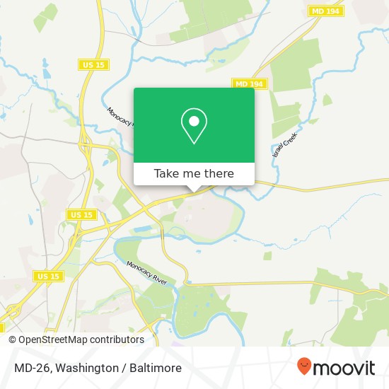 MD-26, Frederick, MD 21701 map