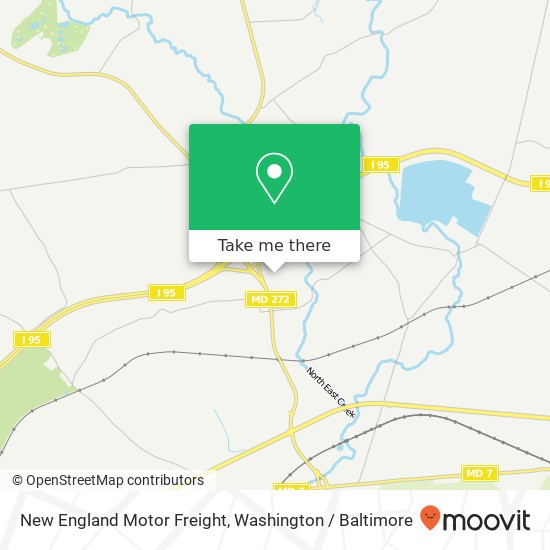 Mapa de New England Motor Freight, 3 Center Dr