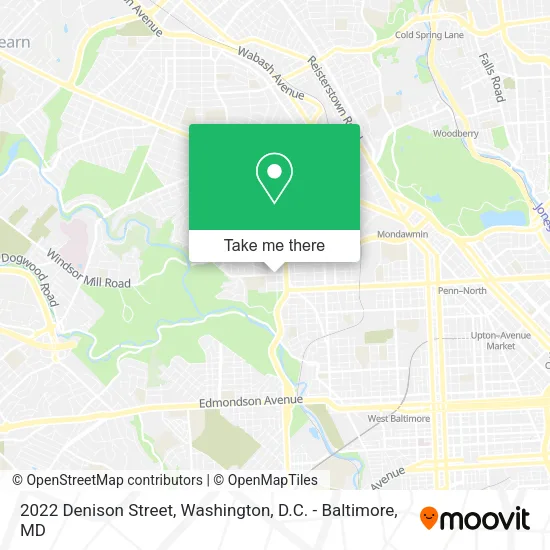 2022 Denison Street map