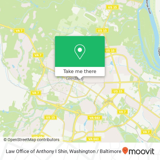 Law Office of Anthony I Shin, 116 Edwards Ferry Rd NE map