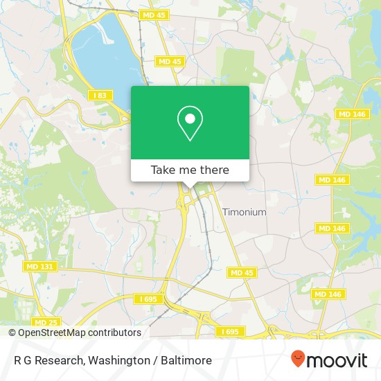 R G Research, 2139 Greenspring Dr map