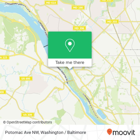 Potomac Ave NW, Washington, DC 20016 map