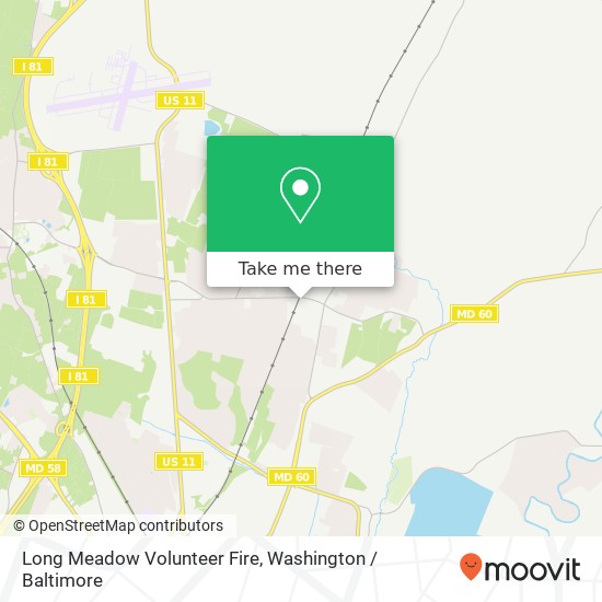 Long Meadow Volunteer Fire map