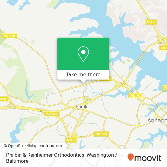 Mapa de Philbin & Reinheimer Orthodontics, 802 Bestgate Rd