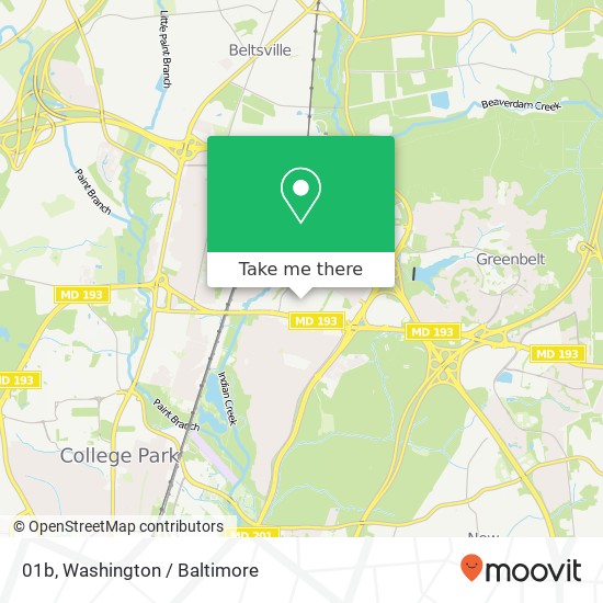 Mapa de 01b, 6198 Greenbelt Rd #01b, Greenbelt, MD 20770, USA