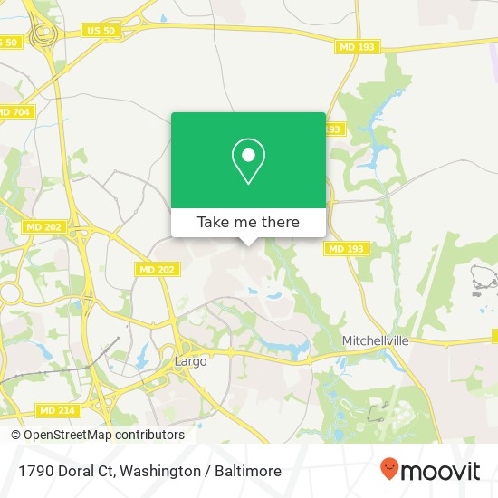 1790 Doral Ct, Bowie, MD 20721 map