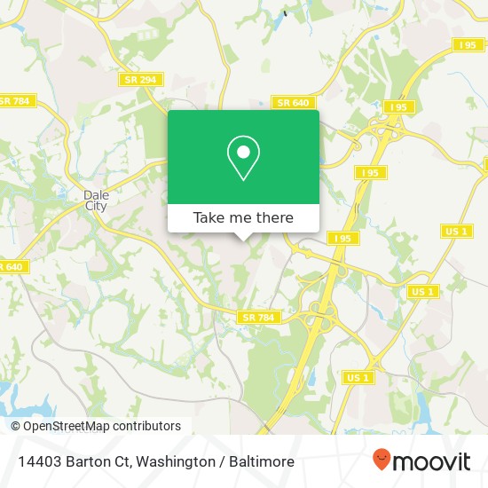 Mapa de 14403 Barton Ct, Woodbridge, VA 22193