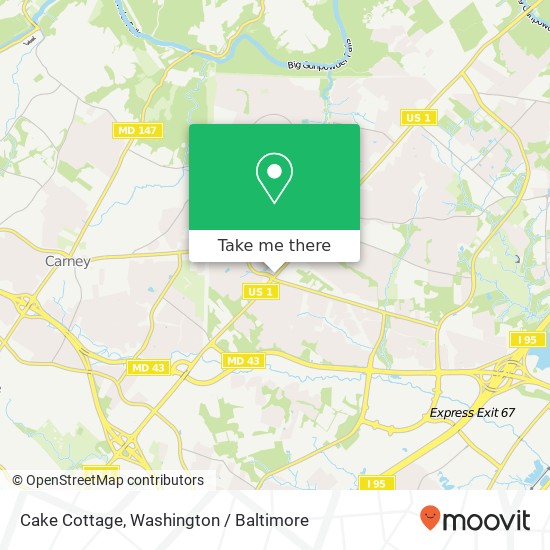 Cake Cottage, 8716 Belair Rd map