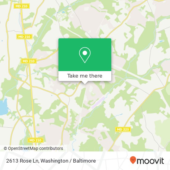 2613 Rose Ln, Fort Washington, MD 20744 map