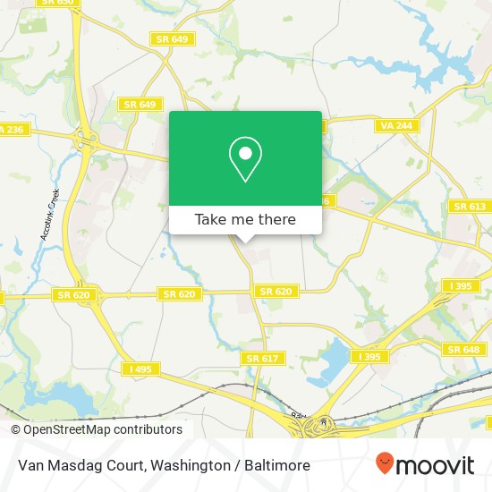 Van Masdag Court, Van Masdag Ct, Annandale, VA 22003, USA map