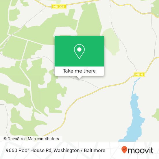 9660 Poor House Rd, Port Tobacco, MD 20677 map