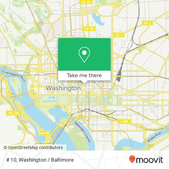 Mapa de # 10, 901 E St NW # 10, Washington, DC 20004, USA