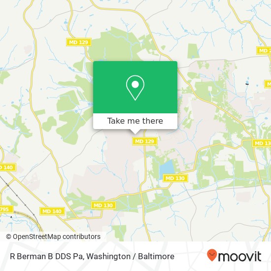 Mapa de R Berman B DDS Pa, 2413 Velvet Ridge Dr