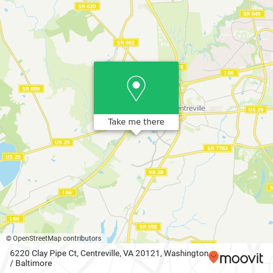 6220 Clay Pipe Ct, Centreville, VA 20121 map