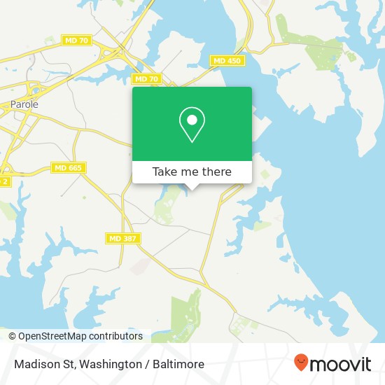 Madison St, Annapolis, MD 21403 map