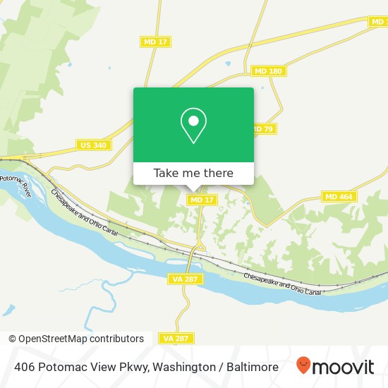 406 Potomac View Pkwy, Brunswick, MD 21716 map