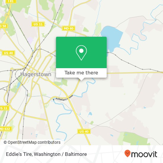 Eddie's Tire, 1126 Diamond Dr map