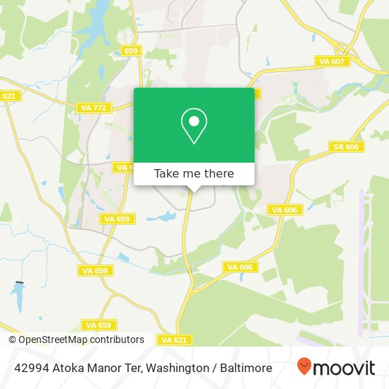 Mapa de 42994 Atoka Manor Ter, Ashburn, VA 20148