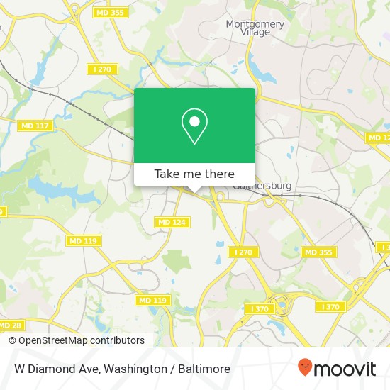 W Diamond Ave, Gaithersburg, MD 20878 map