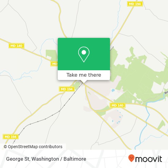 Mapa de George St, Taneytown, MD 21787