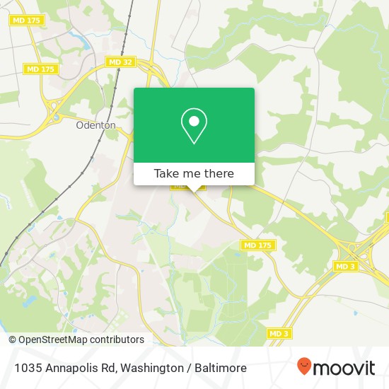 Mapa de 1035 Annapolis Rd, Gambrills, MD 21054